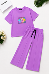 Girls’ LOVE Heart Lavender Co-Ord Set