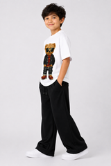 White Teddy Bear Graphic Co-Ord Set