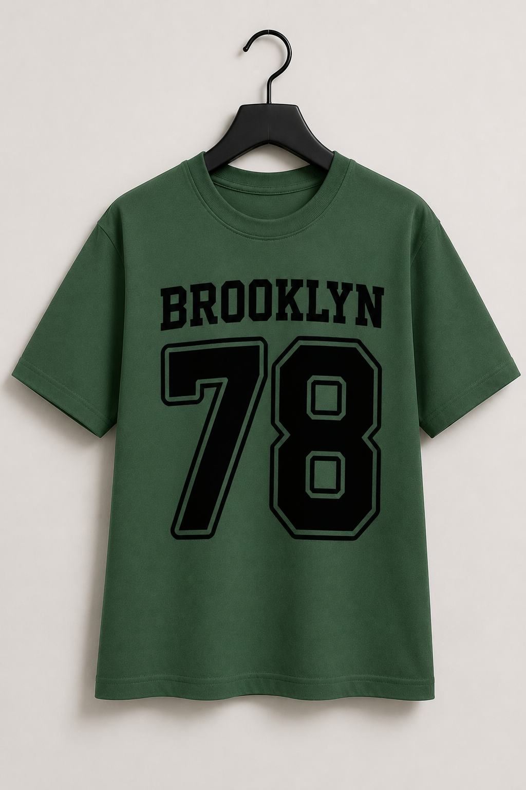 Brooklyn 78 Dark Sage Green Graphic T-Shirt for Kids
