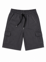 Boys Charcoal Grey Cargo Shorts