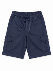 Boys Navy Blue Cargo Shorts