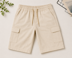 Boys off white Cargo Shorts