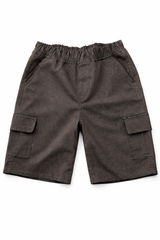 Kids Brown Cargo Shorts