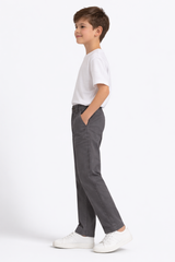 Kids Classic Grey Cotton Pants