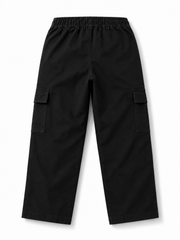6 Pocket Black Cargo Pants – Kids