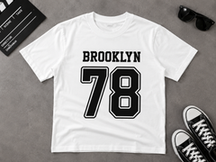Brooklyn 78 Printed Kids T-Shirt – White