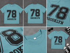 Brooklyn 78 Graphic Kids T-Shirt – Sky Blue