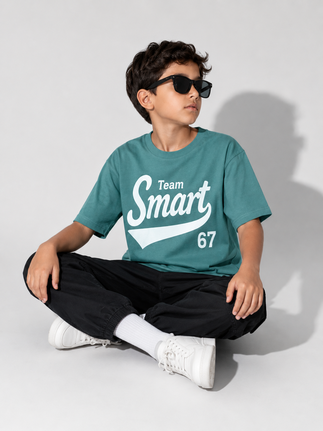 Team Smart 67 Kids Graphic T-Shirt – Teal