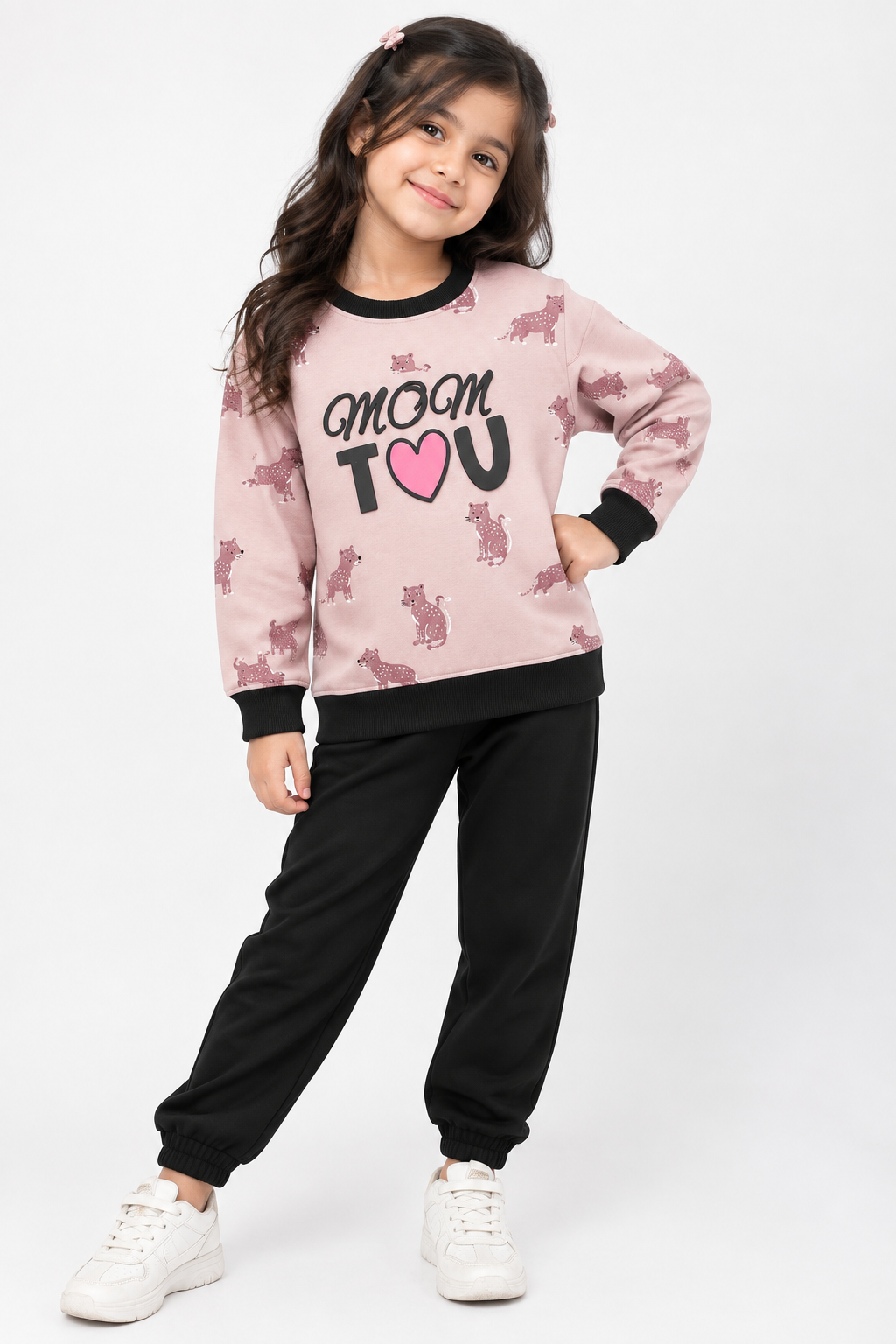 Premium Girls’ MOM T♥U Winter Co-Ord Set