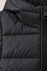 Kids Hooded Puffer Jacket black