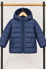 Kids Puffer Jacket – Navy Blue