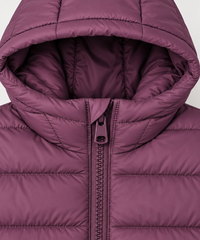 Kids Puffer Hooded Jacket Mahroon