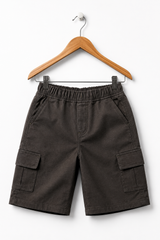 Kids Brown Cargo Shorts