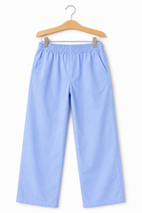 Kids Light Blue Wide-Leg Pants