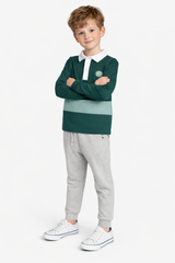 Classic Stripe Long Sleeve Polo