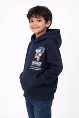 Navy Blue Sonic the Hedgehog Graphic Hoodie