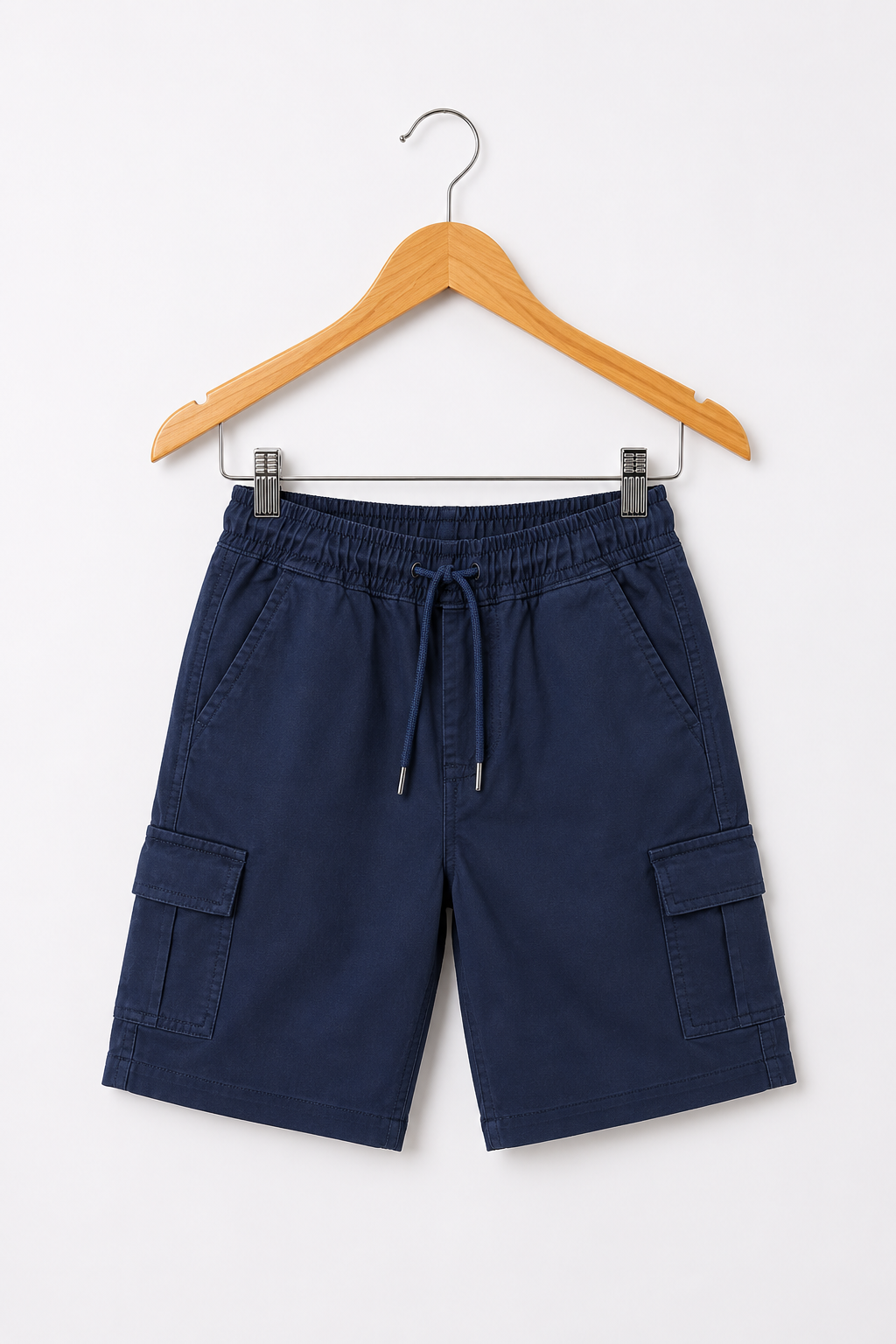 Boys Navy Blue Cargo Shorts