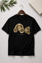 Teddy Plush Graphic Tee – Black