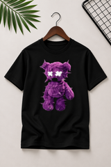 Shadow Spike Bear Graphic Tee – Black
