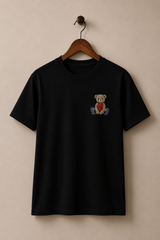 Red teddy-Black shirt