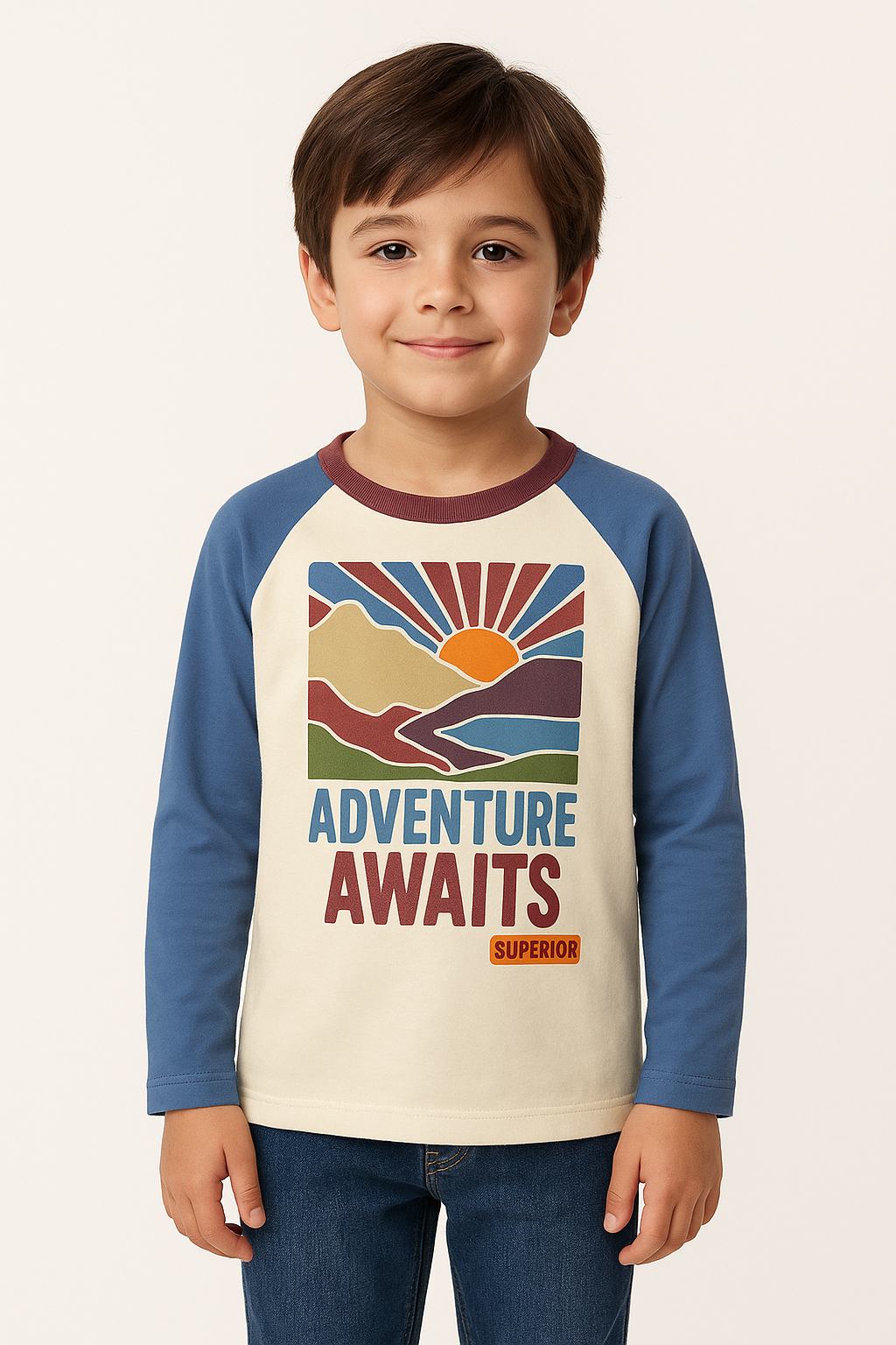 Adventure Awaits Premium Raglan Long-Sleeve Tee