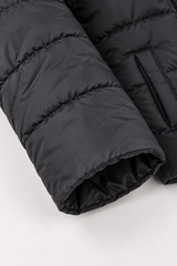 Kids Hooded Puffer Jacket black