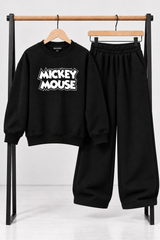 Black Mickey Mouse Oversized Co-Ord Set