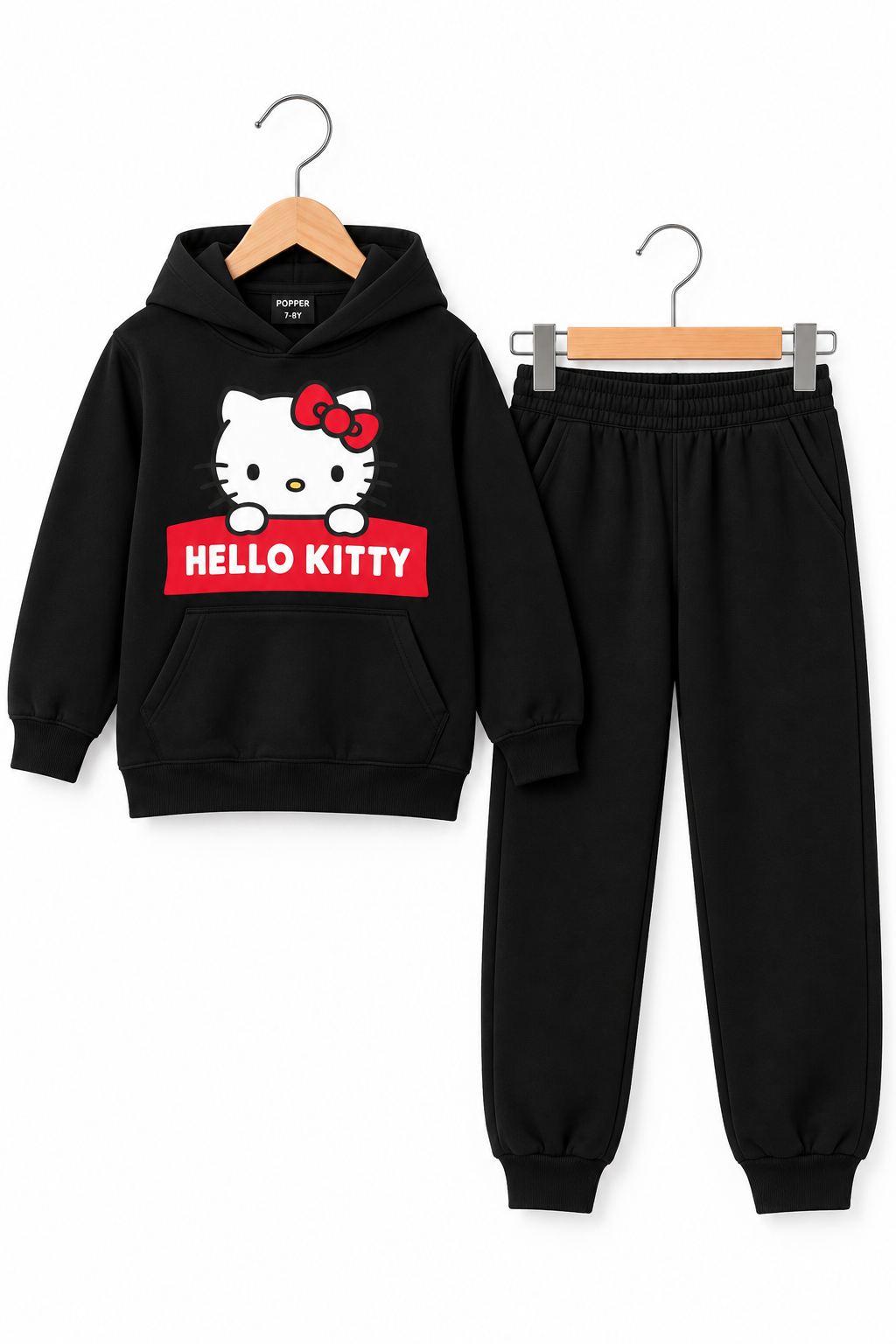 Hello Kitty Kids' Black Tracksuit Set