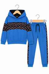 Kids Fleece Blue Hoodie & Jogger Set