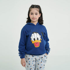 Kids Soft Cotton Graphic Sleeve Fleece Tracksuit