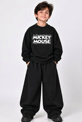 Black Mickey Mouse Oversized Co-Ord Set