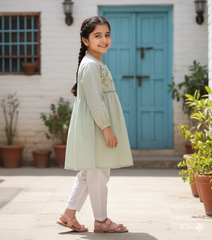 Mint Meadow -Light weight Denim Top