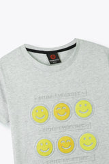 Embosed Smily T Shirt