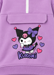 Premium Girls’ Kuromi Fleece Winter Co-Ord Set