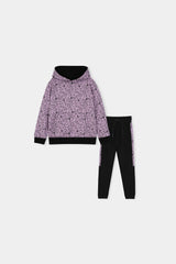 Boys Cozy Cartoon Character Hoodie and Jogger Set for Kids