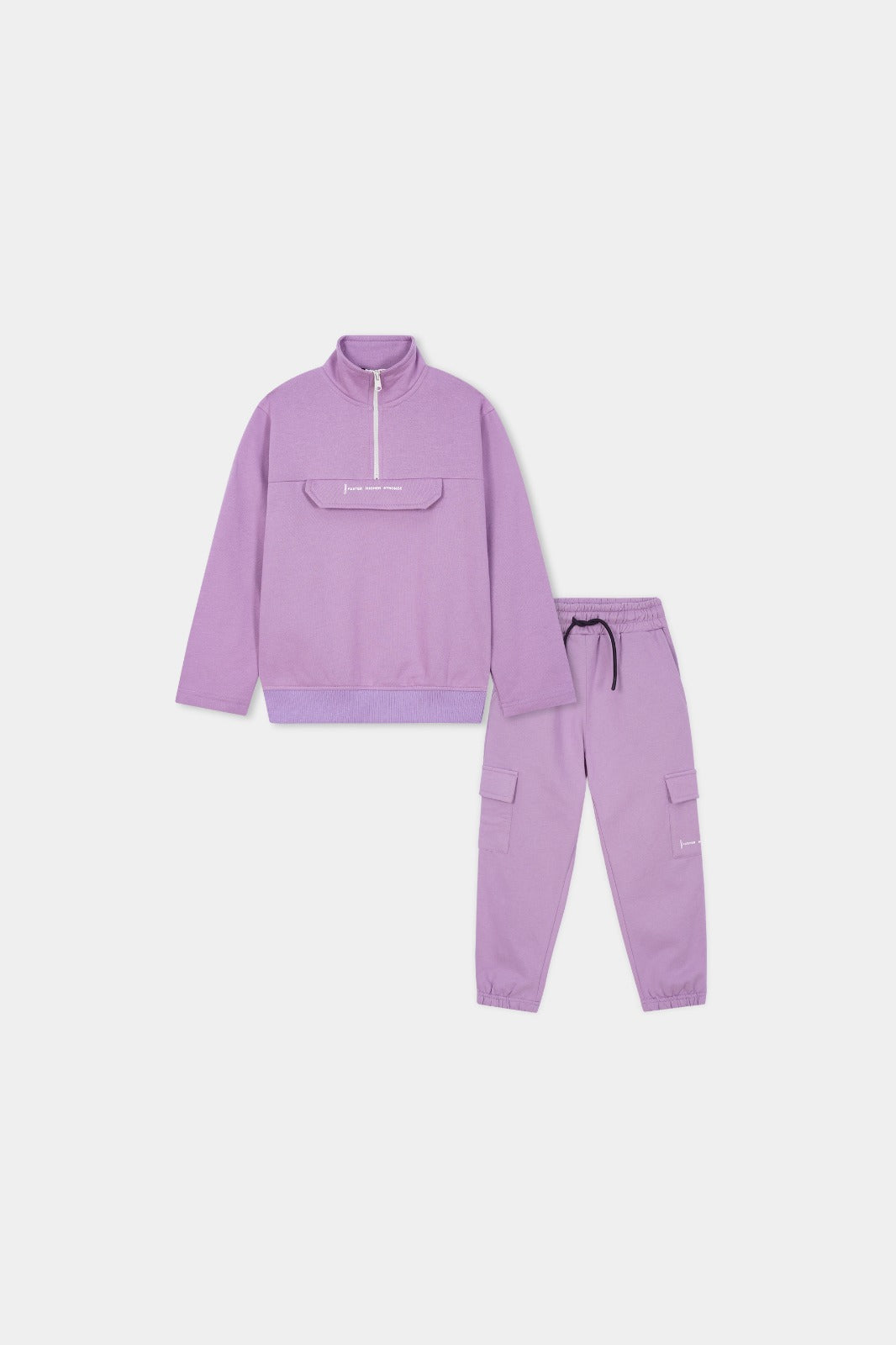Cozy Lilac Tracksuit Set: Stylish Comfort for Everyday Wear