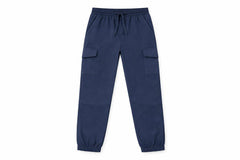 Kids Navy Blue Cargo Jogger Trouser